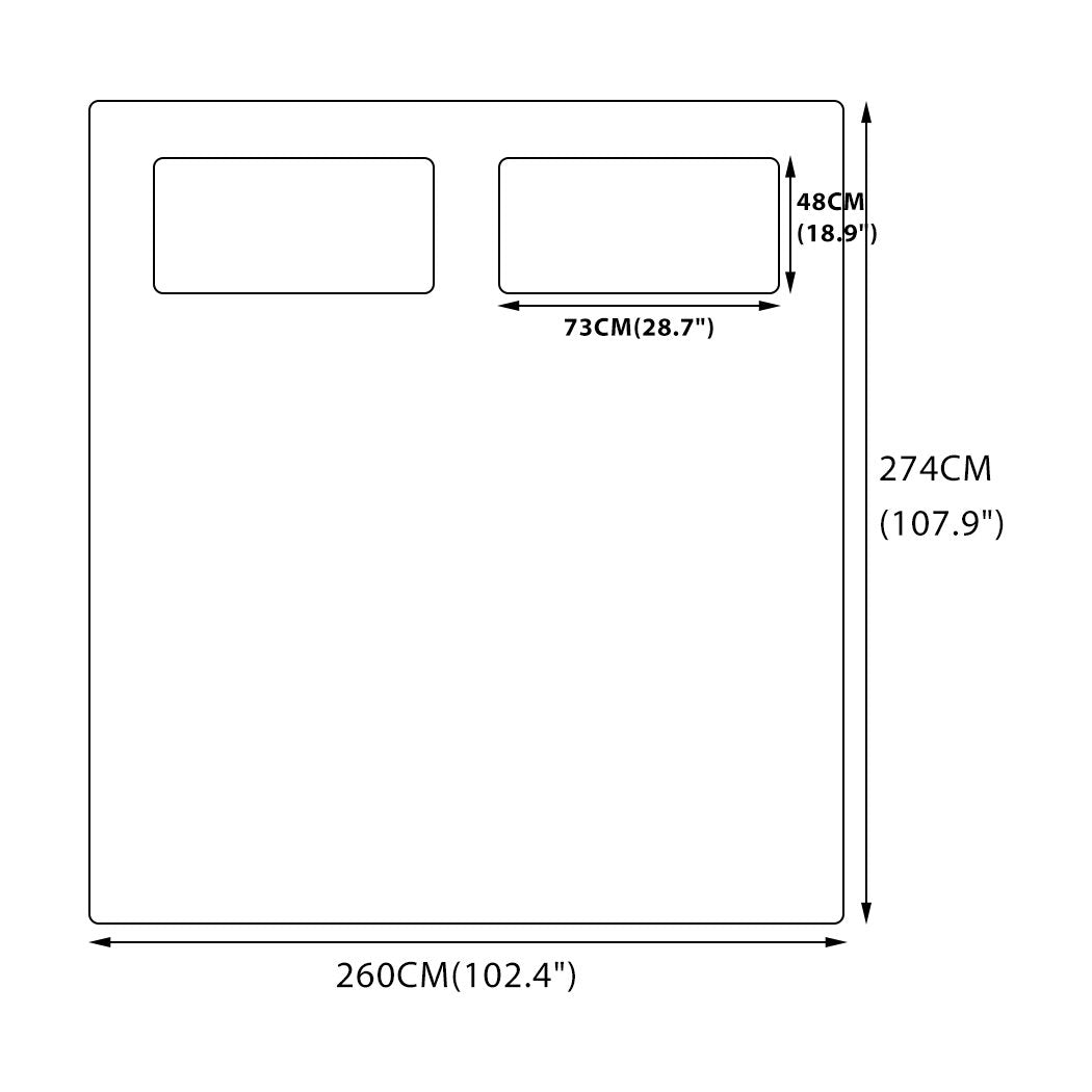 DreamZ Queen / King / Super King 4 Piece Bed Sheet Set Flat Fitted