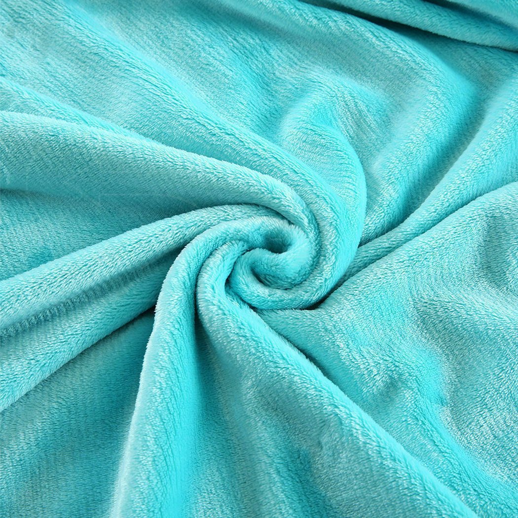 DreamZ 320GSM 220x240cm Ultra Soft Mink Blanket Warm Throw in Teal