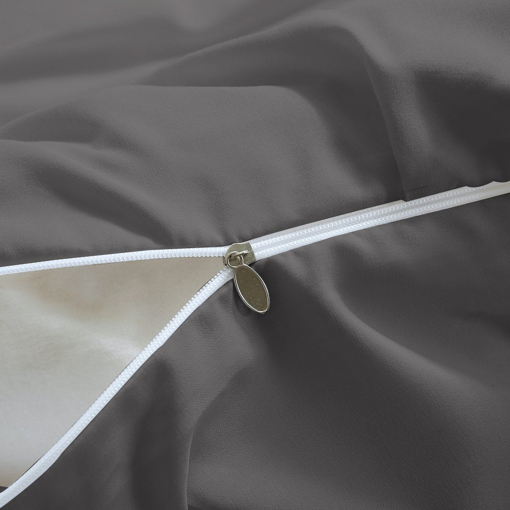 DreamZ Diamond Pintuck Duvet Cover Pillow Case Set in Full Size in