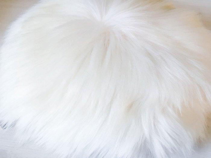 Decorative Round Furry Pillow.