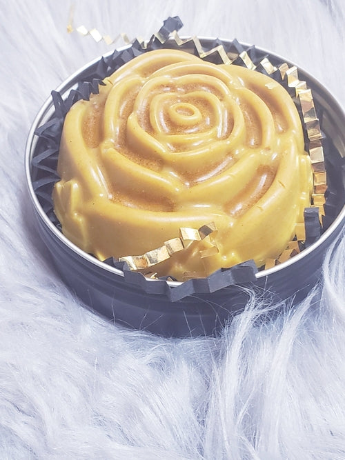 Lotion Bar with Rose Petals