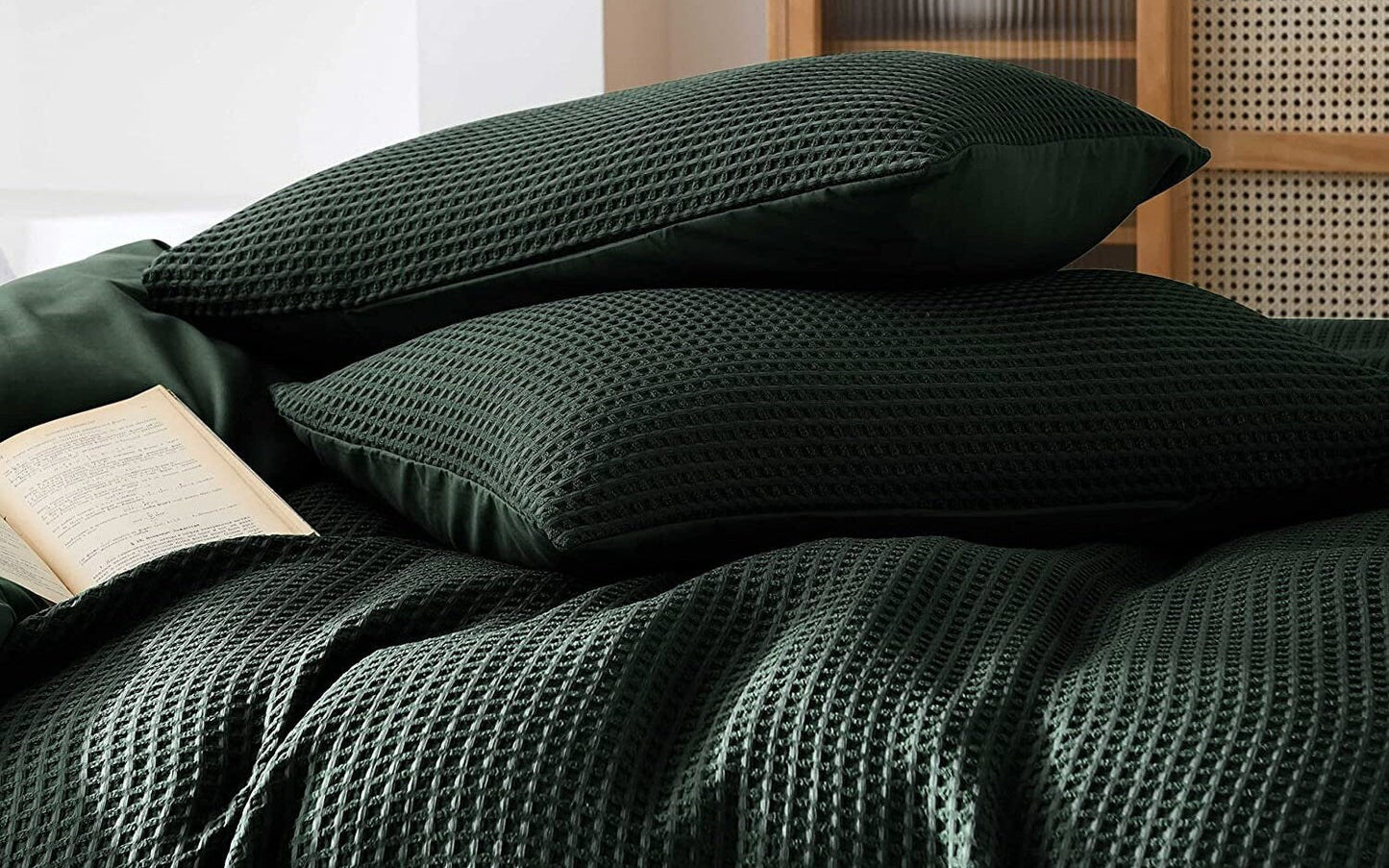Waffle Weave Pure Linen Duvet Cover Sets