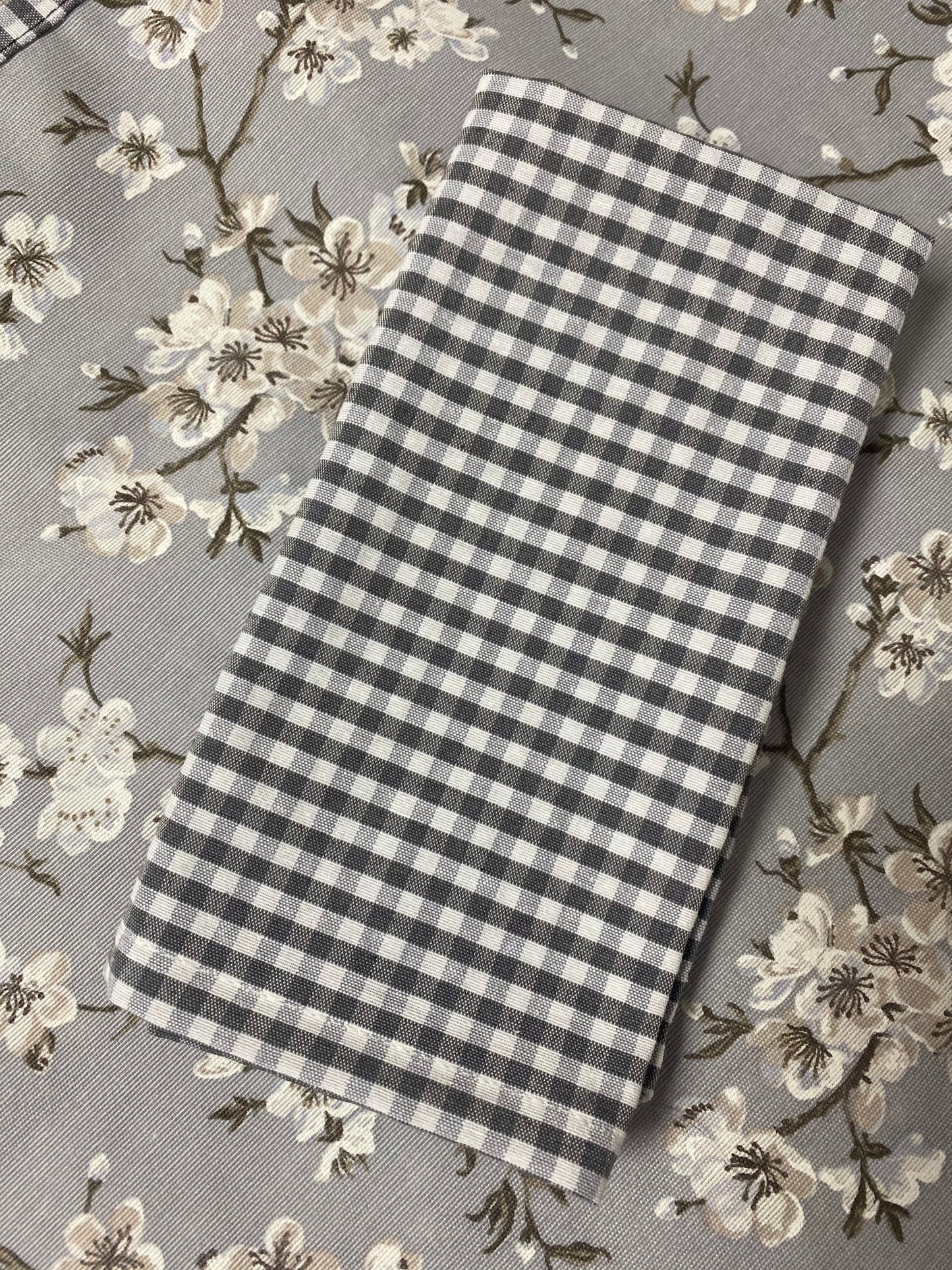 PACK SERVILLETAS VICHY GRIS