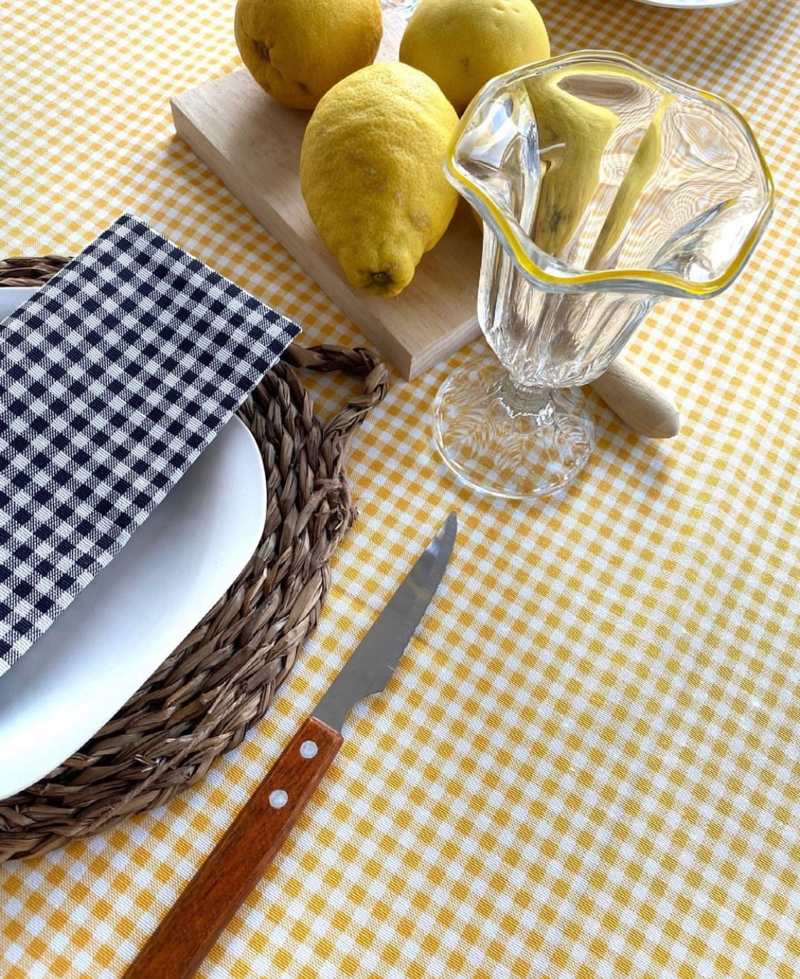 MANTEL VICHY AMARILLO