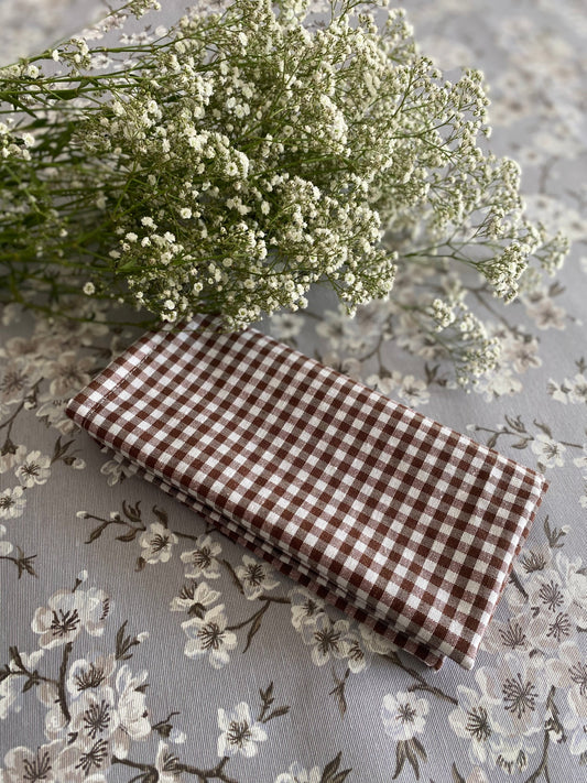 PACK SERVILLETAS VICHY MARRÓN