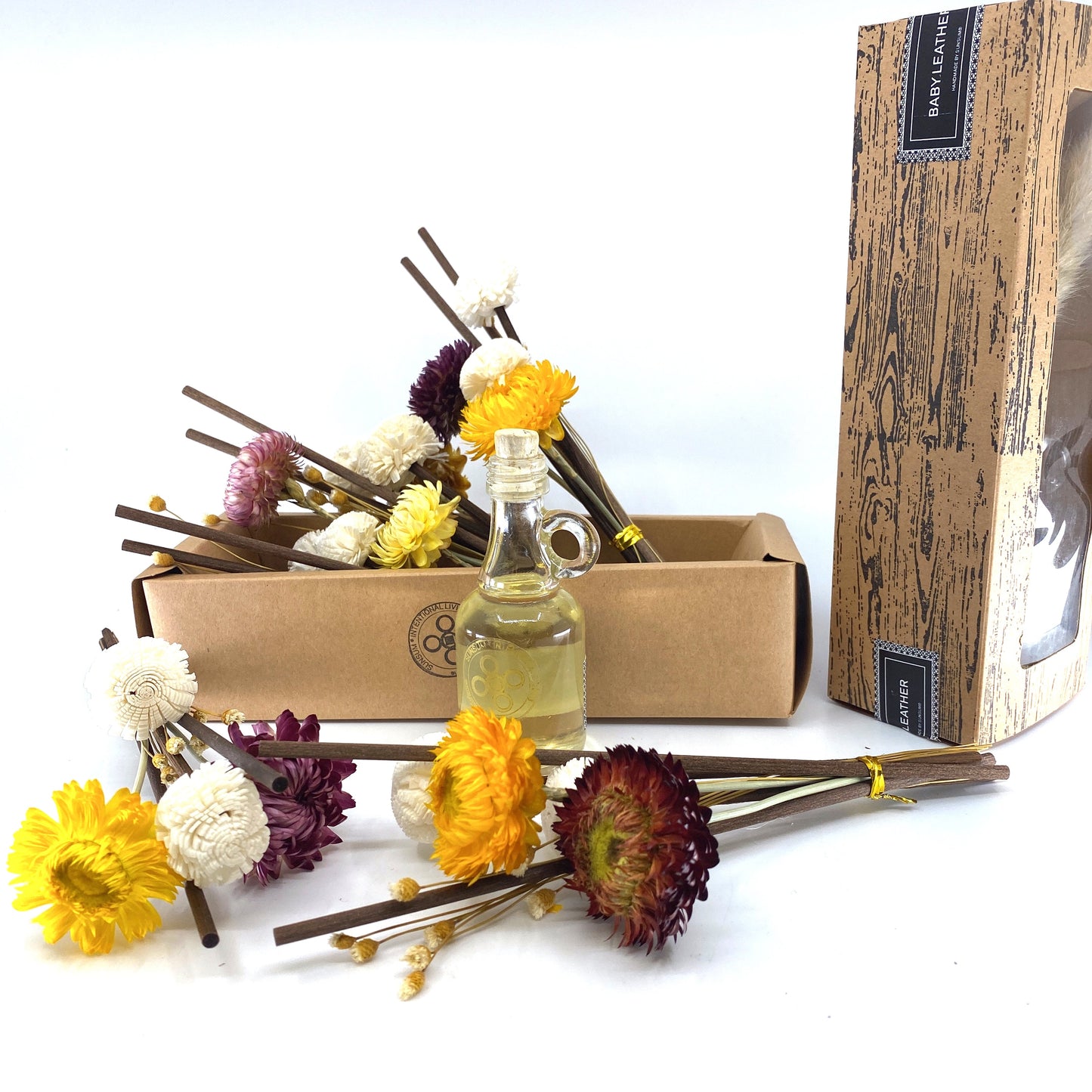 Reed Diffuser Replacement Sticks, The Country Garden, Rattan Wood