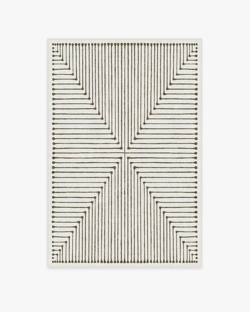 Jonathan Adler Inkdrop Camel & Ivory Tufted Rug