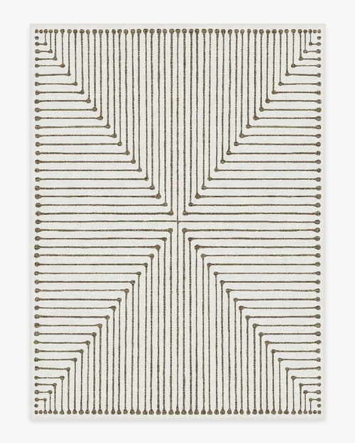 Jonathan Adler Inkdrop Camel & Ivory Tufted Rug