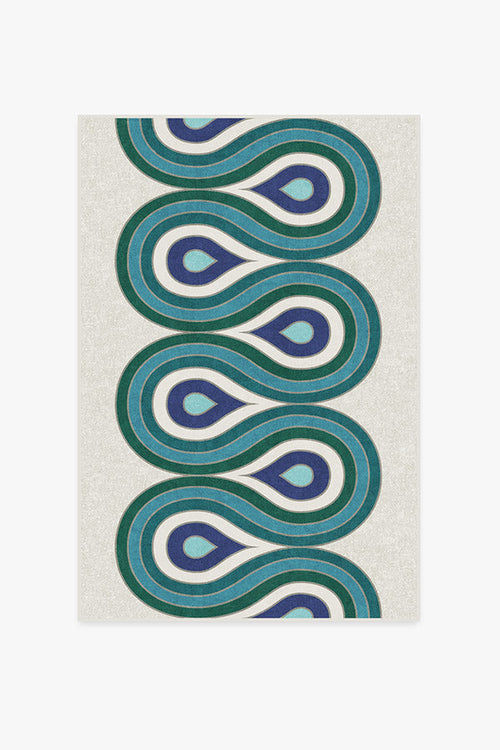 Jonathan Adler Milano Peacock Tufted Rug