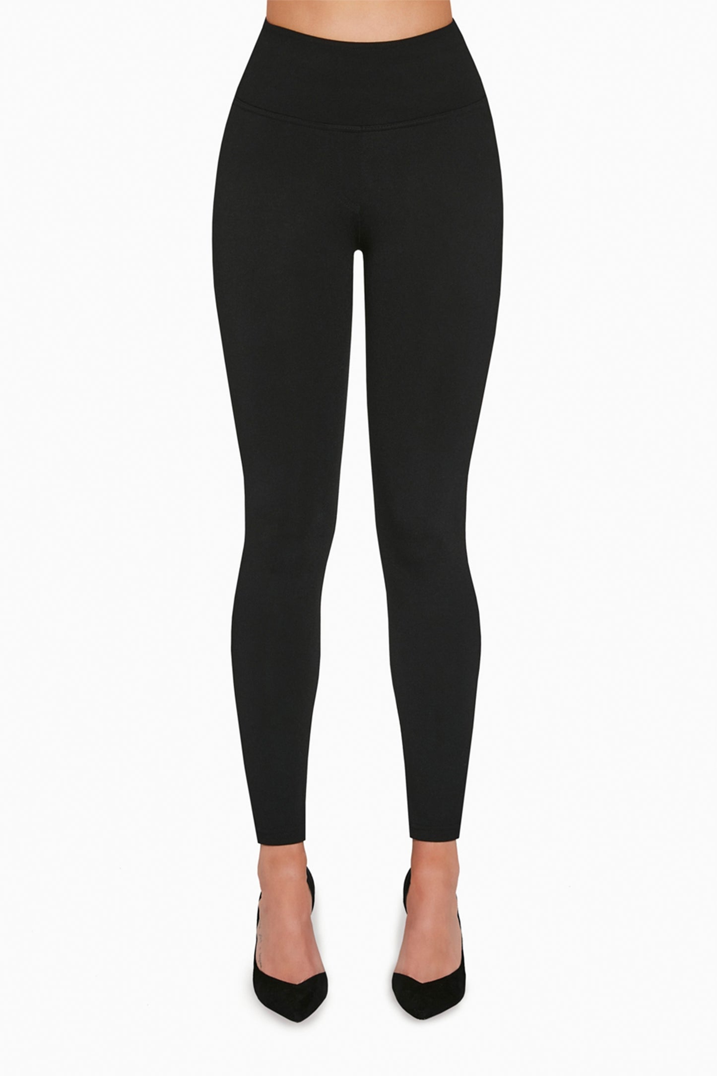 JUSTINE 400DEN black viscose push up leggings