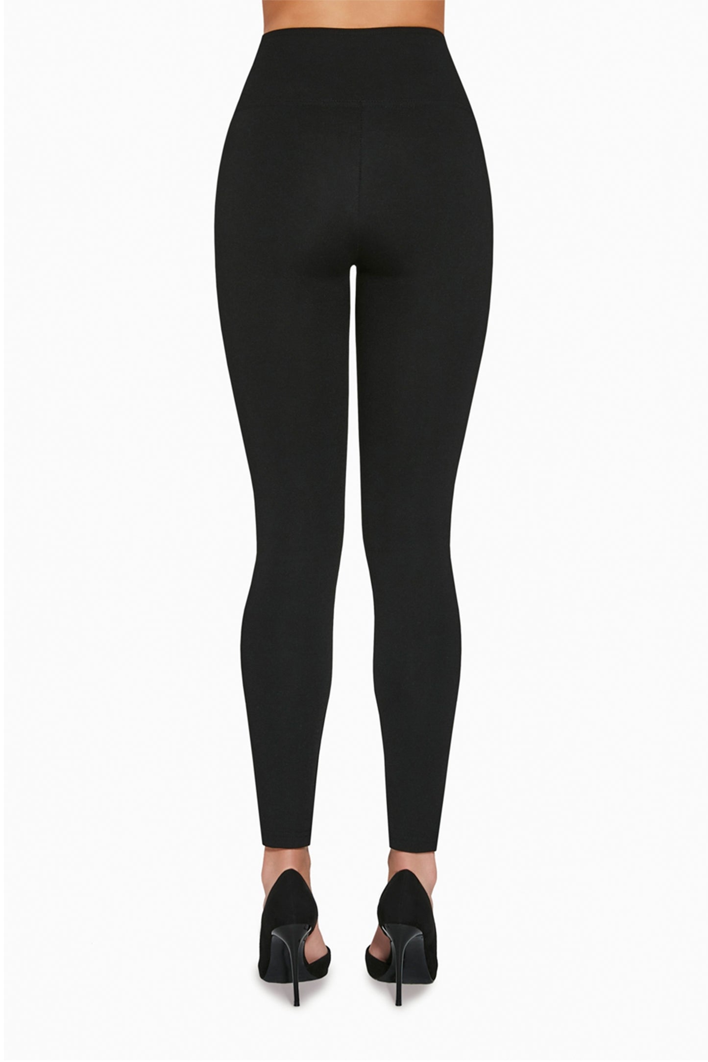 JUSTINE 400DEN black viscose push up leggings