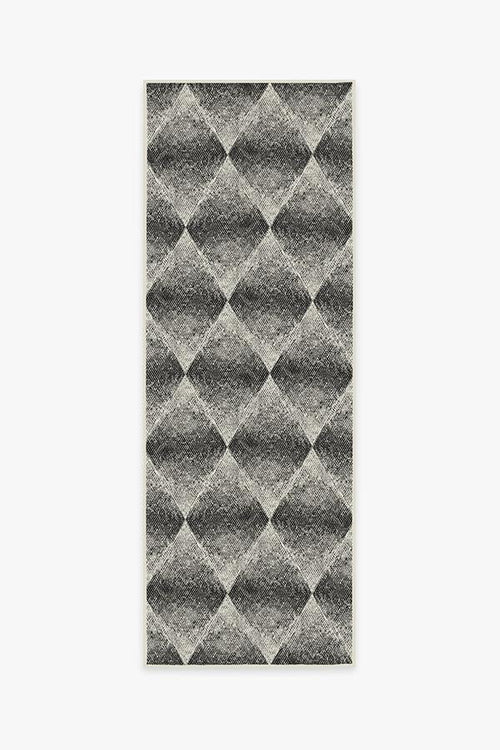 Outdoor Kumo Diamond Black Rug