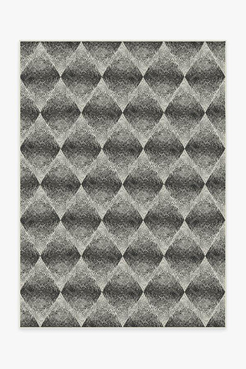 Outdoor Kumo Diamond Black Rug
