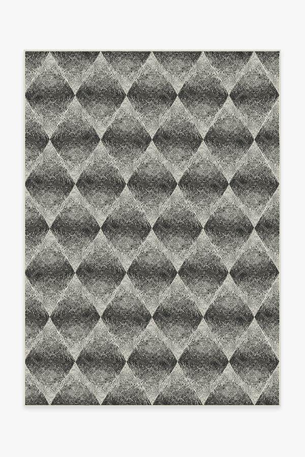 Outdoor Kumo Diamond Black Rug