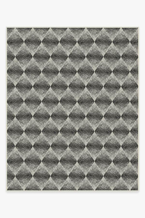 Outdoor Kumo Diamond Black Rug