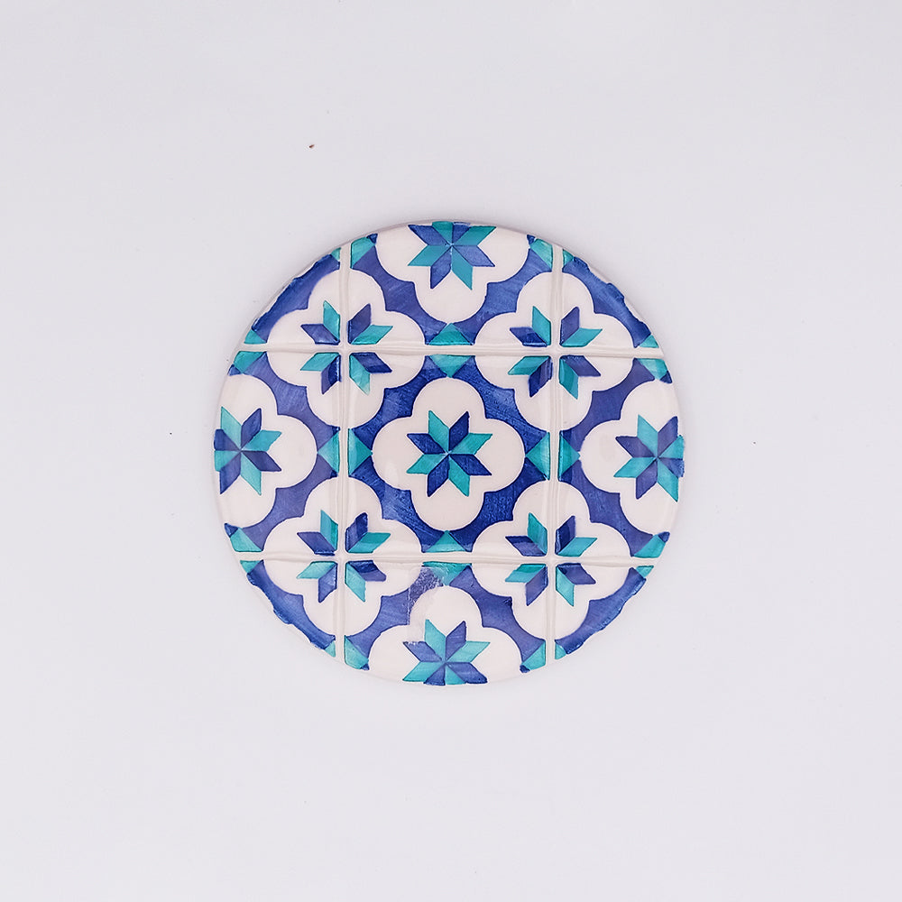Lisbon Ceramic Tile Cup Pad