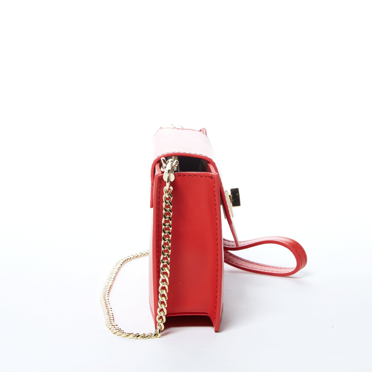 SUSU Mini Crossbody Bag Small Leather Red Purse Wristlet Women's