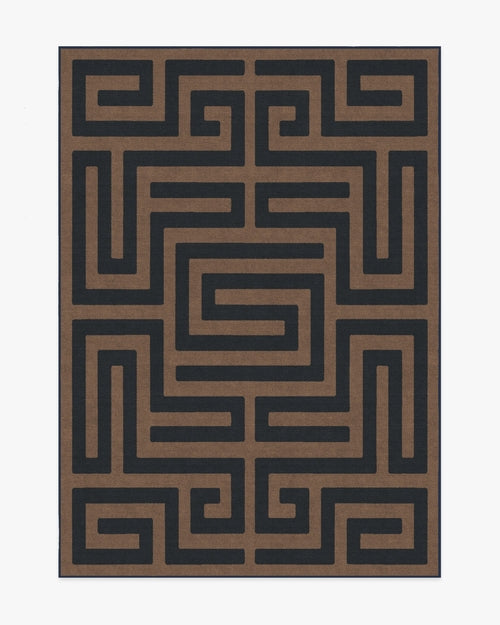 Maze Navy & Natural Rug