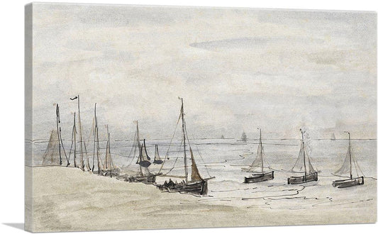 Fishing Spinks On The Beach 1915