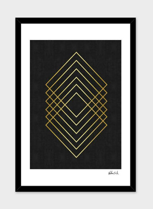 Minimalist and golden art I Frame
