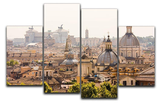 monument and several domes 4 Split Panel Canvas
