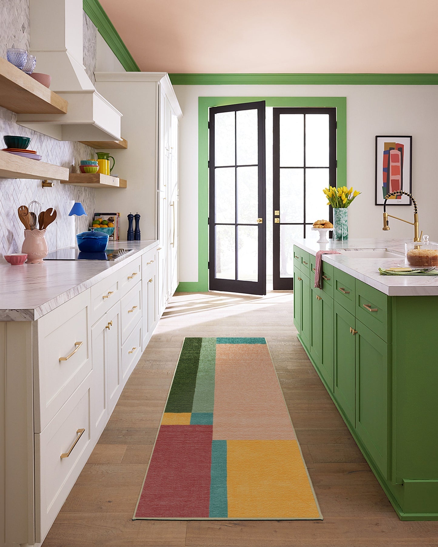 Quinn Tufted Rug in PANTONE™ Golden Apricot