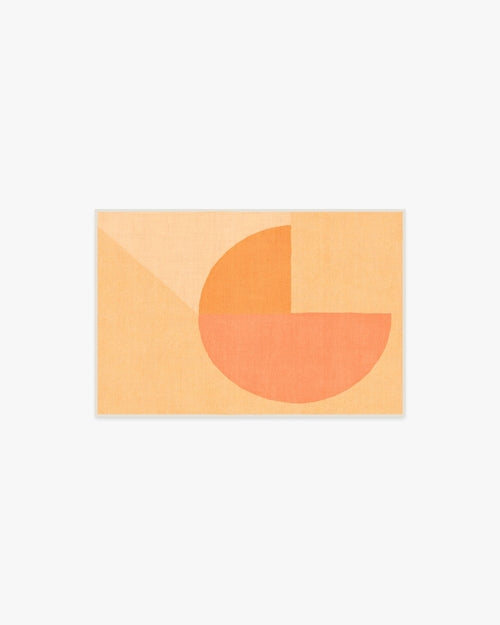 Pantone Peach Fuzz Pop Divide Tufted Rug