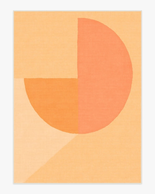 Pantone Peach Fuzz Pop Divide Tufted Rug