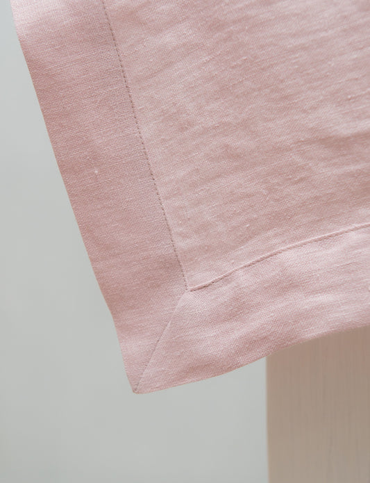 Pale Pink linen table cloth