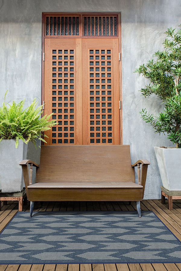 Outdoor Savannah Navy Blue Rug