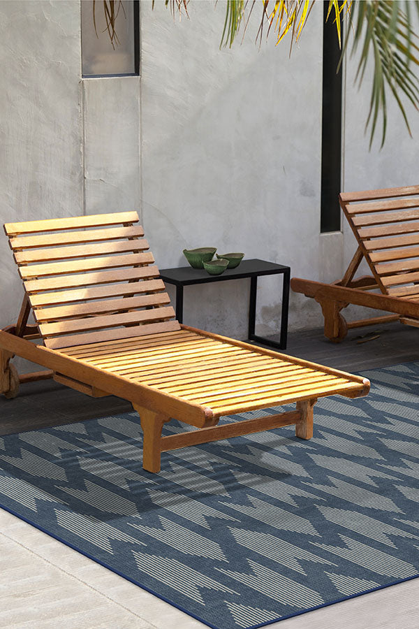 Outdoor Savannah Navy Blue Rug
