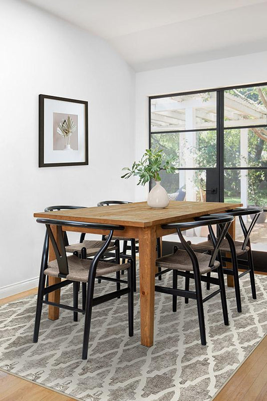 Soraya Trellis Ash Grey Tufted Rug