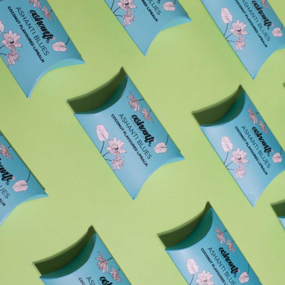 ASHANTI BLUE'S - COCONUT FLAVOURED LIP BALM ASHANTI BLUE'S - COCONUT