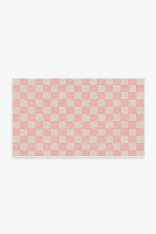 Teresa Checkered Pink Rug