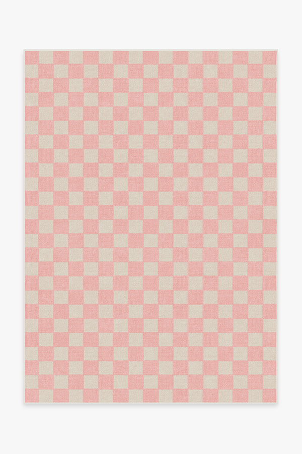 Teresa Checkered Pink Rug