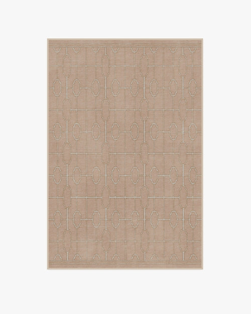 The Hiltons Diana Trellis Rose Gold Tufted Rug