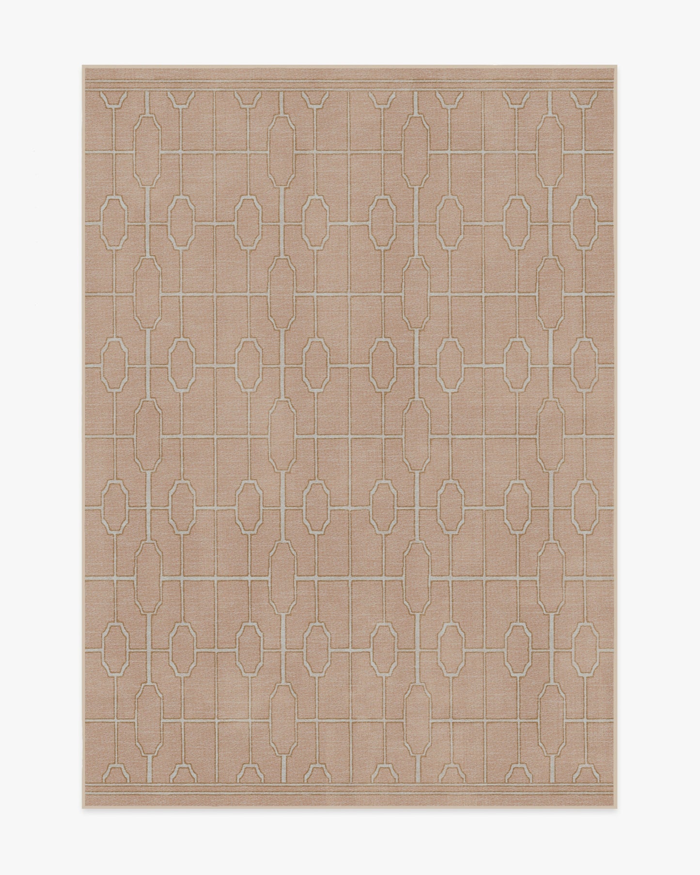 The Hiltons Diana Trellis Rose Gold Tufted Rug