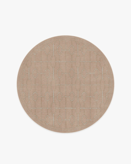 The Hiltons Diana Trellis Rose Gold Tufted Rug