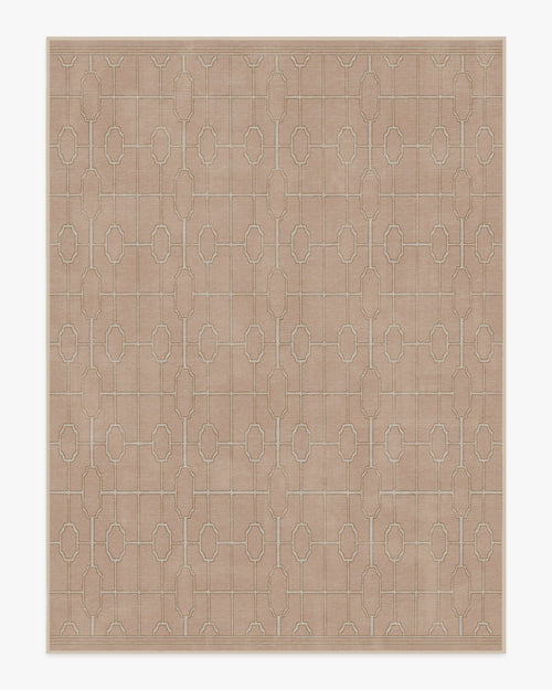 The Hiltons Diana Trellis Rose Gold Tufted Rug
