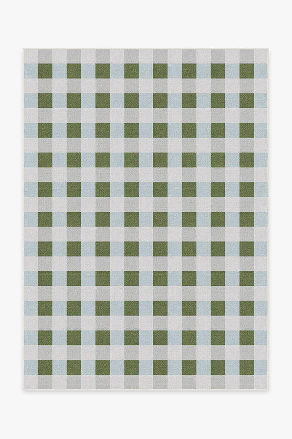 The Home Edit Sutton Moss Green & Blue Tufted Rug