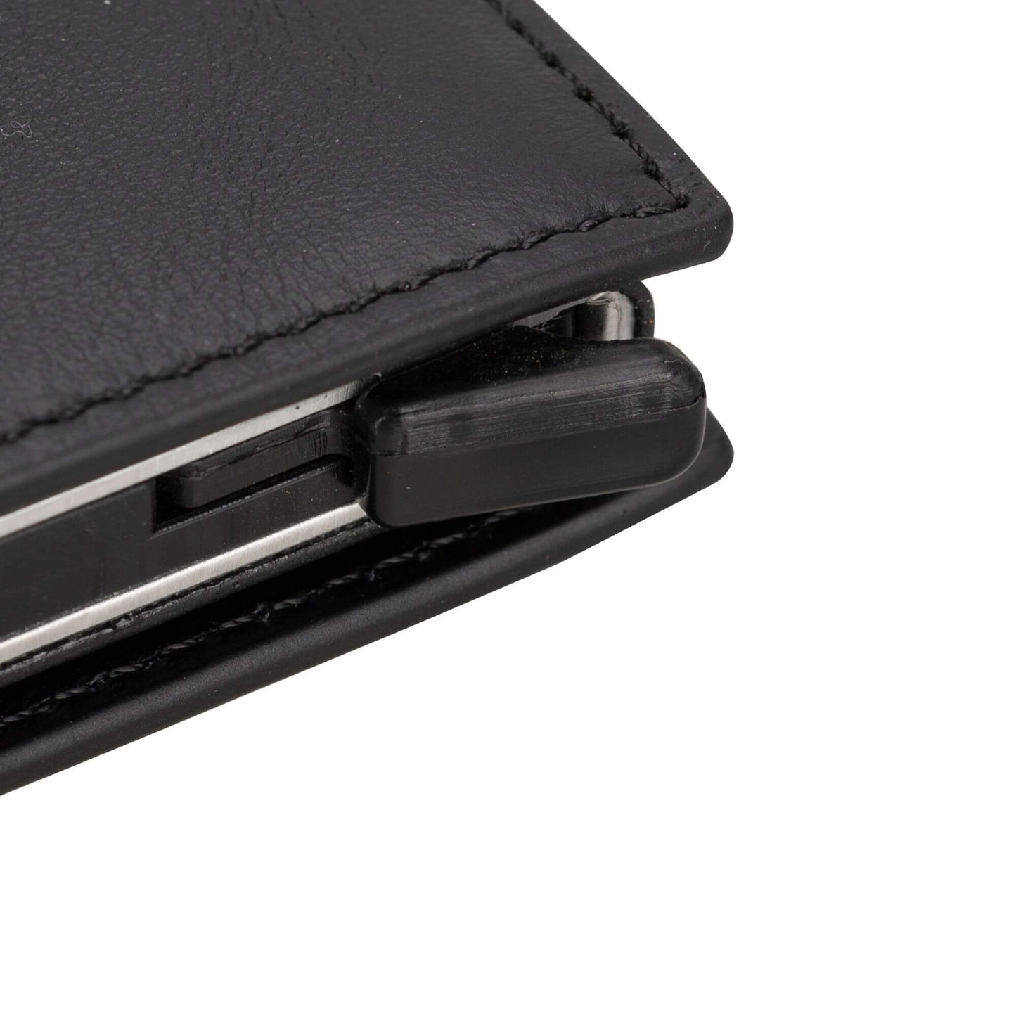 Douglas Genuine Leather Pop-Up Wallet with AirTag Slot - RFID Blocking