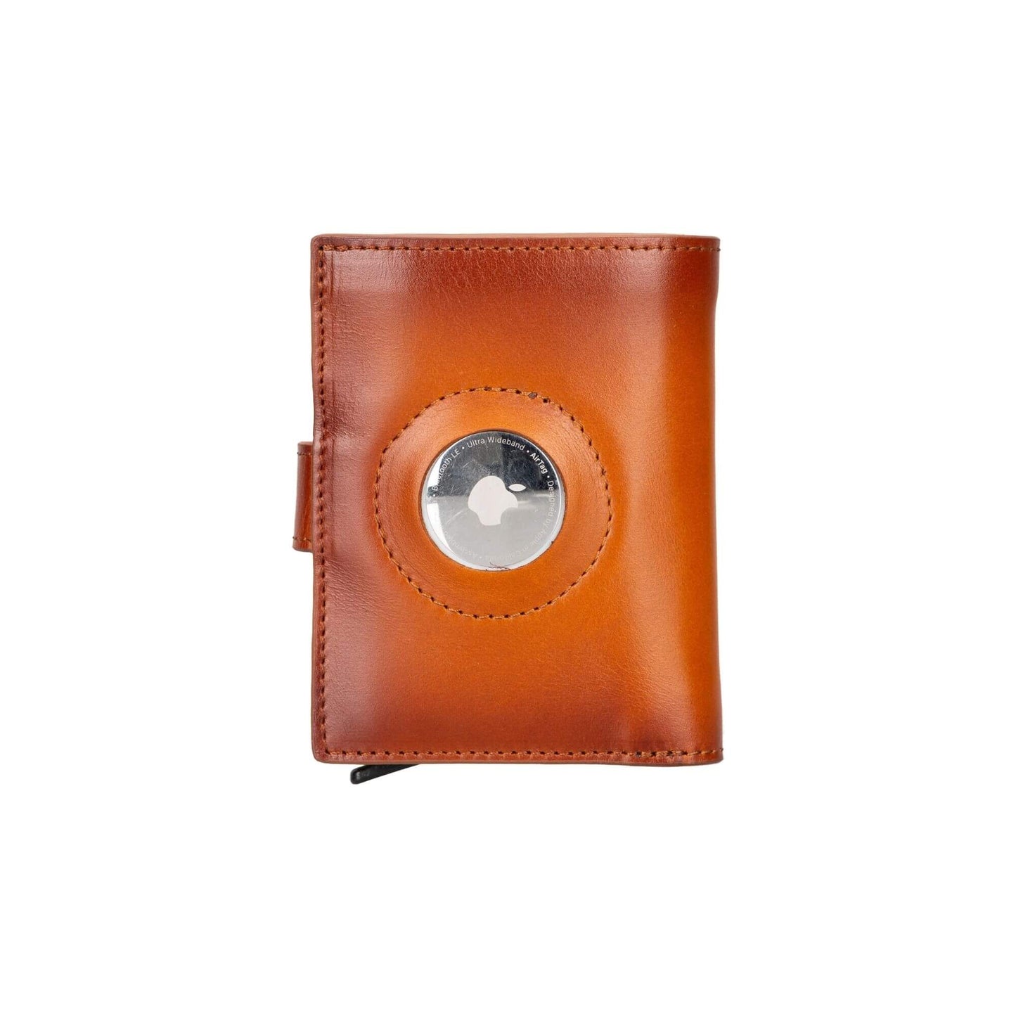 Douglas Genuine Leather Pop-Up Wallet with AirTag Slot - RFID Blocking