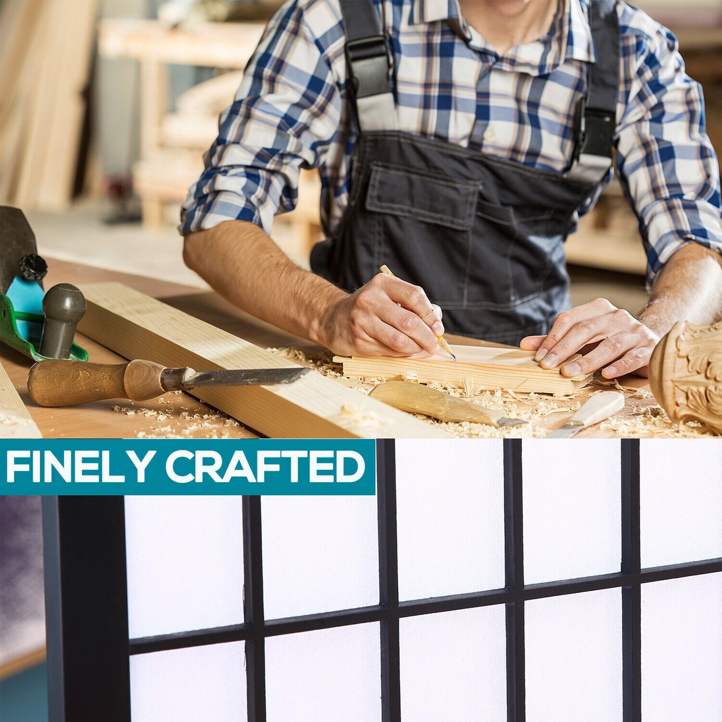 Levede 3 Panel Free Standing Foldable  Room Divider Privacy Screen