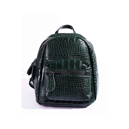 PU LEATHER ALLIGATOR PRINT BACKPACK
