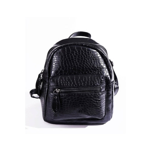 PU LEATHER ALLIGATOR PRINT BACKPACK