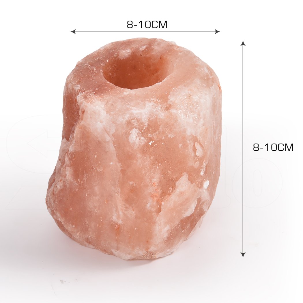4x New Himalayan Salt Tealight Candle Holder Decor Natural Crystal