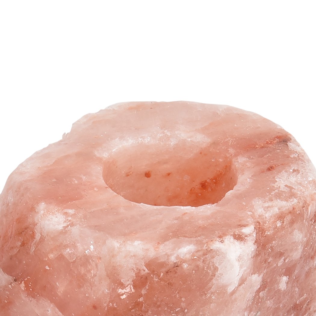 4x New Himalayan Salt Tealight Candle Holder Decor Natural Crystal