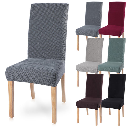 1/2/4/6Pc Solid Color Spandex Stretch Chair Cover