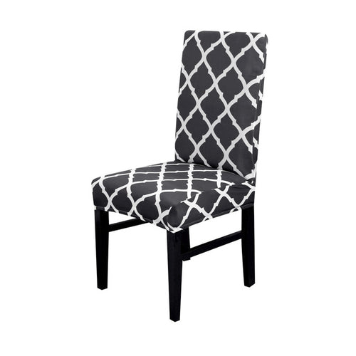 1/2/4pcs Geometric Printed Chair Cover Washable