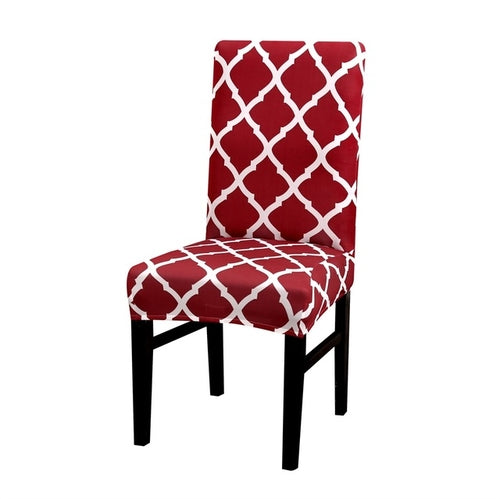 1/2/4pcs Geometric Printed Chair Cover Washable